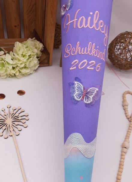 Schultüte Schmetterling, passend zum Step by Step Butterfly Luna, Zuckertüte aus Stoff – Bild 7