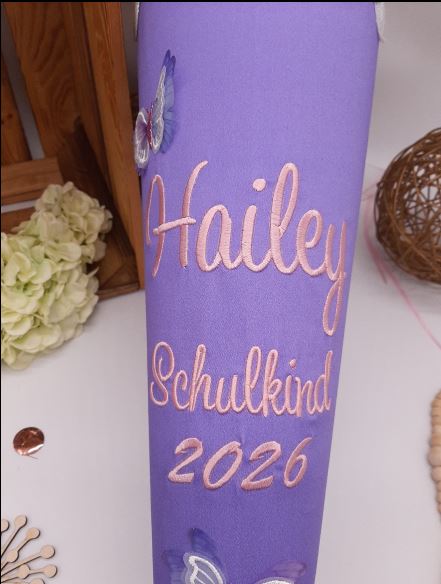 Schultüte Schmetterling, passend zum Step by Step Butterfly Luna, Zuckertüte aus Stoff – Bild 3