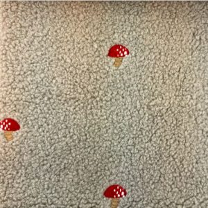 Teddystoff Fliegenpilz Kiesel