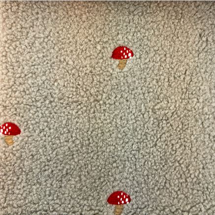 Teddystoff Fliegenpilz Kiesel
