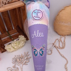 Schultüte Schmetterling, passend zum Step by Step Butterfly Luna,  Zuckertüte aus Stoff