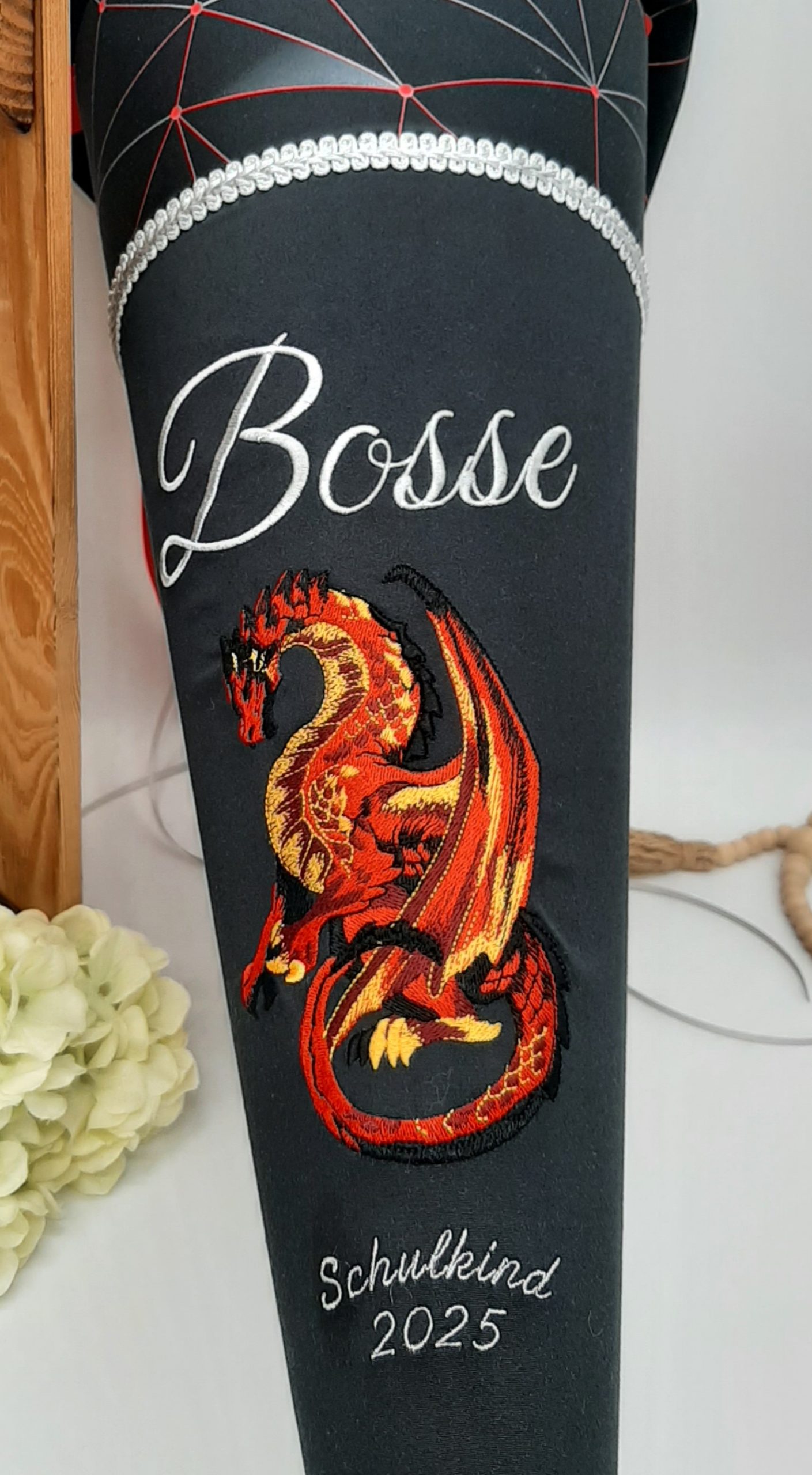 Schultüte Drache, Stoffschultüte, Schultüte passend zum Dragon Drako von Step by Step – Bild 3