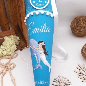 Schultüte Delfin mit Meerjungfrau, passend zum Step by Step Dolphin Pippa