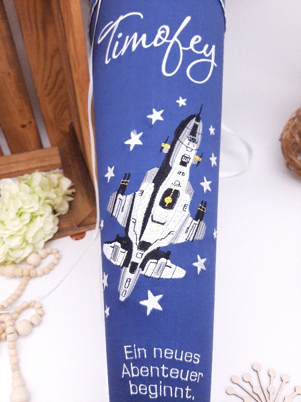 Schultüte Spaceshuttle, Weltraumschultüte, passend zum Step by Step Starshuttle Elio, Leuchtet Nachts – Bild 7