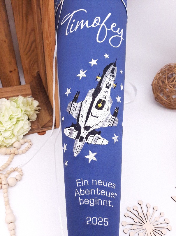 Schultüte Spaceshuttle, Weltraumschultüte, passend zum Step by Step Starshuttle Elio, Leuchtet Nachts – Bild 2