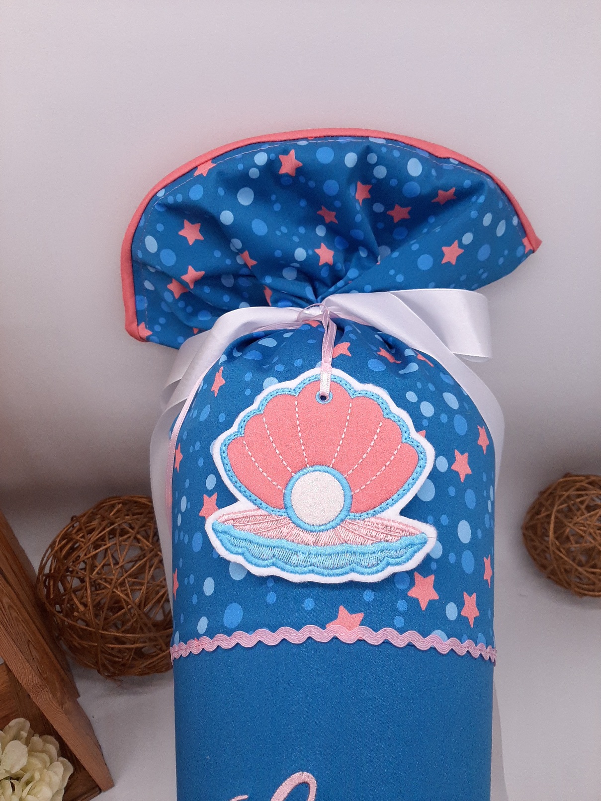 Schultüte Meerjungfrau, Schultüte passend zum Step by Step Mermaid Lola, Zuckertüte aus Stoff – Bild 7