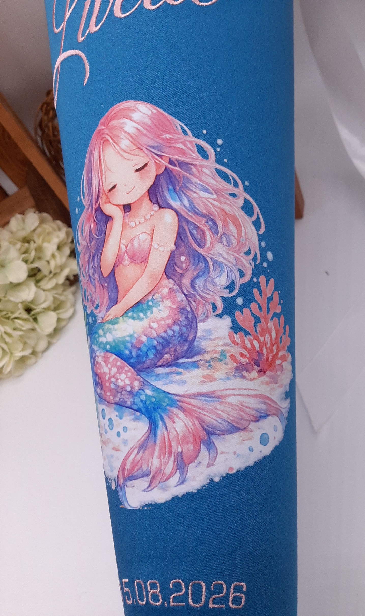 Schultüte Meerjungfrau, Schultüte passend zum Step by Step Mermaid Lola, Zuckertüte aus Stoff – Bild 9