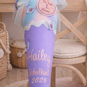 Schultüte Schmetterling, passend zum Step by Step Butterfly Luna,  Zuckertüte aus Stoff