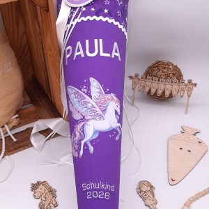 Schultüte Pegasus, passend zum Step by Step Pegasus Liv, Einhorn Schultüte, Pegasusschultüte