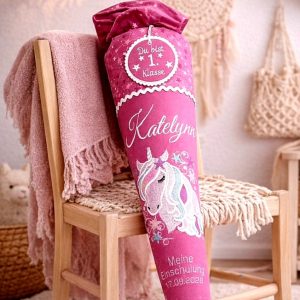 Schultüte Einhorn, passend zum Bayala Marshmallow Einhorn von step by step, Einhornschultüte
